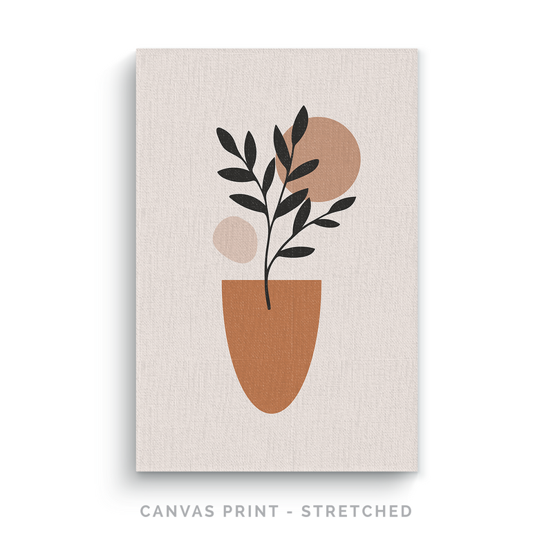 Abstract Pot Plant | Canvas Print