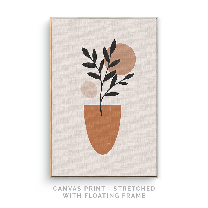 Abstract Pot Plant | Canvas Print