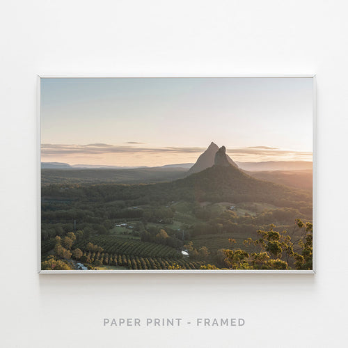 Panoramic Glasshouse Mountains | Art Print - SC-Art-Frames
