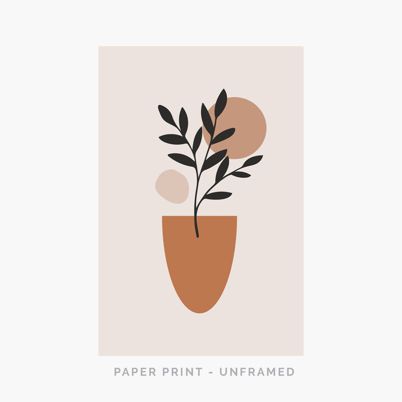 Abstract Pot Plant | Art Print