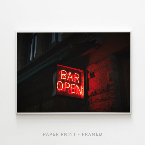 Bar Open | Art Print - SC-Art-Frames
