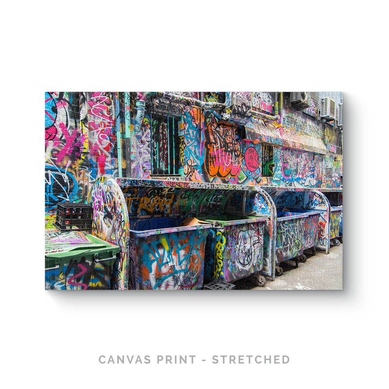 Graffiti Bins | Canvas Print - SC-Art-Frames