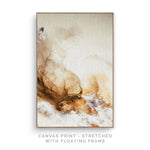 a picture of a painting on a wall with the words canvas print - stretched with
